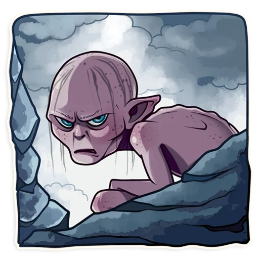 😠 Стикер «Gollum» для Telegram