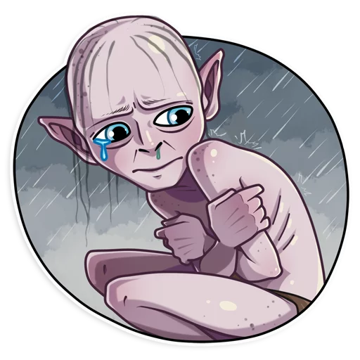 😢 Стикер «Gollum» для Telegram