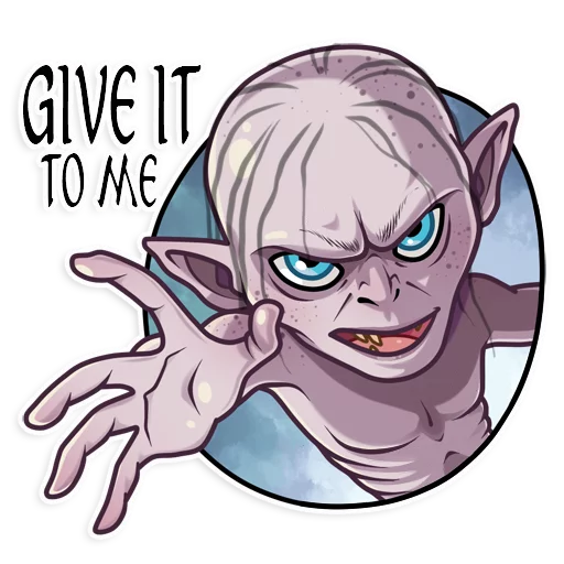 😈 Стикер «Gollum» для Telegram