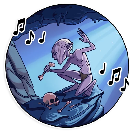 🎤 Стикер «Gollum» для Telegram
