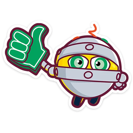 👍 Стикер «Смешарики» для Telegram