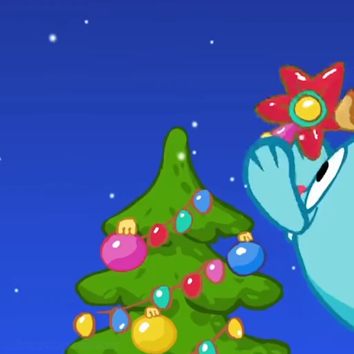 🎄 Стикер «Новогодние смешарики» для Telegram