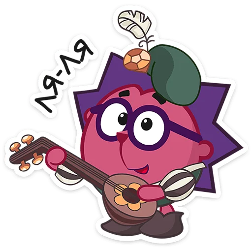 🎸 Стикер «Смешарики снимают кино» для Telegram
