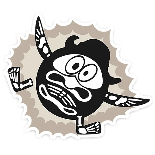 💀 Стикер «Смешарики снимают кино» для Telegram