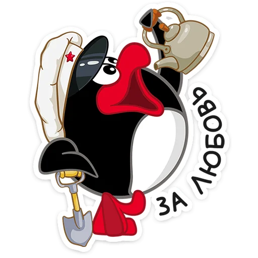 🥂 Стикер «Смешарики снимают кино» для Telegram