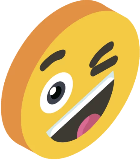 😉 Стикер «3d smile» для Telegram