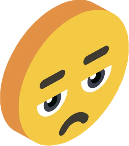 😞 Стикер «3d smile» для Telegram
