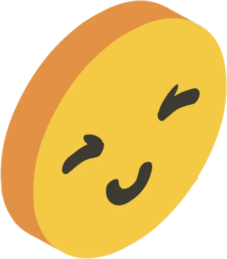 😌 Стикер «3d smile» для Telegram