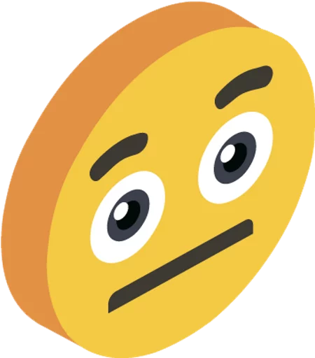 😐 Стикер «3d smile» для Telegram