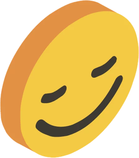 😆 Стикер «3d smile» для Telegram