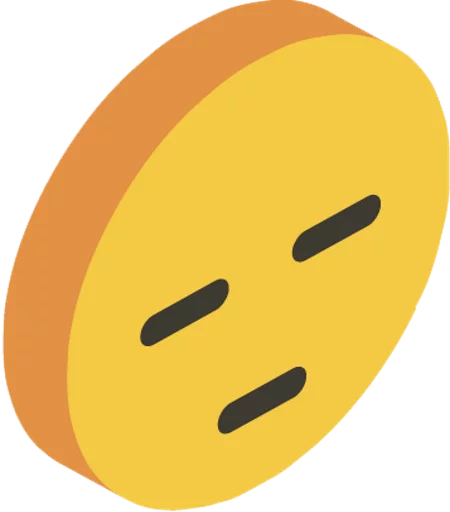 😐 Стикер «3d smile» для Telegram