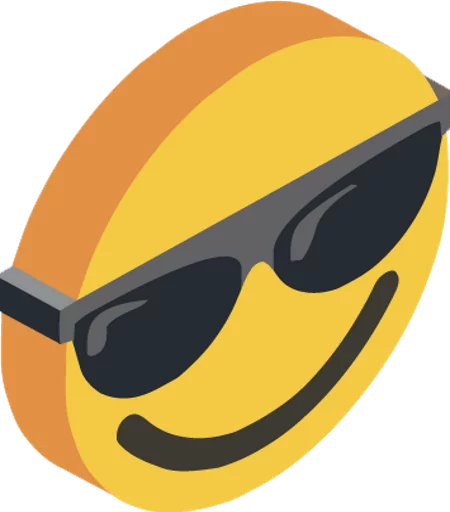 😎 Стикер «3d smile» для Telegram