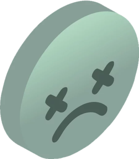 😖 Стикер «3d smile» для Telegram