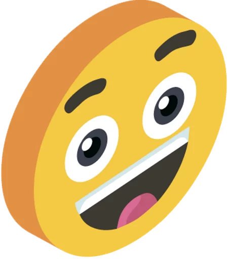 😃 Стикер «3d smile» для Telegram