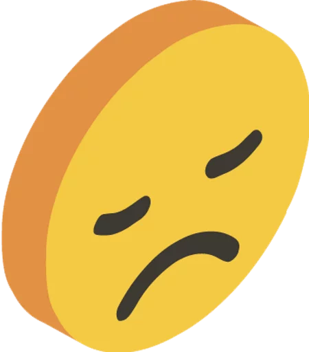 😞 Стикер «3d smile» для Telegram