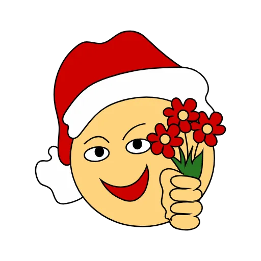 😊 Стикер «smile_newyear» для Telegram