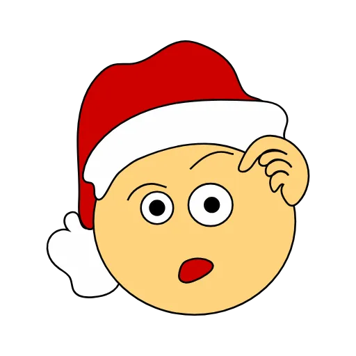 😊 Стикер «smile_newyear» для Telegram