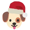 Обложка набора 🐶 Набор эмоджи со смайликами в новогодней шапочке
