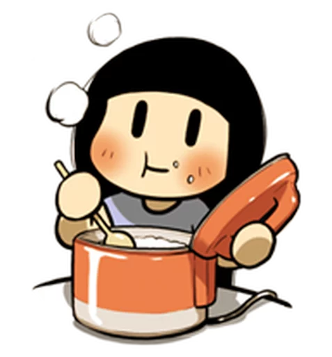 🍚 Стикер «Smile Brush» для Telegram