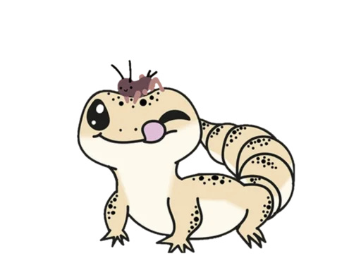 😜 Стикер «Smile Gekko» для Telegram