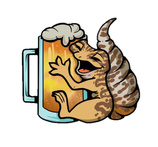 🍺 Стикер «Smile Gekko» для Telegram