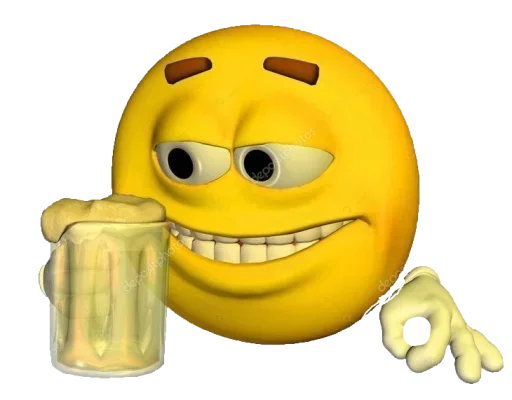 🍺 Стикер «3D Смайлики» для Telegram