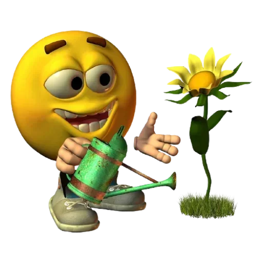 🌻 Стикер «3D Смайлики» для Telegram