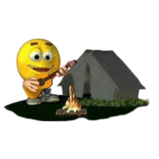 🏕 Стикер «3D Смайлики 2» для Telegram