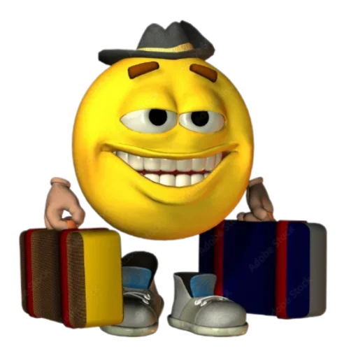 🧳 Стикер «3D Смайлики 2» для Telegram