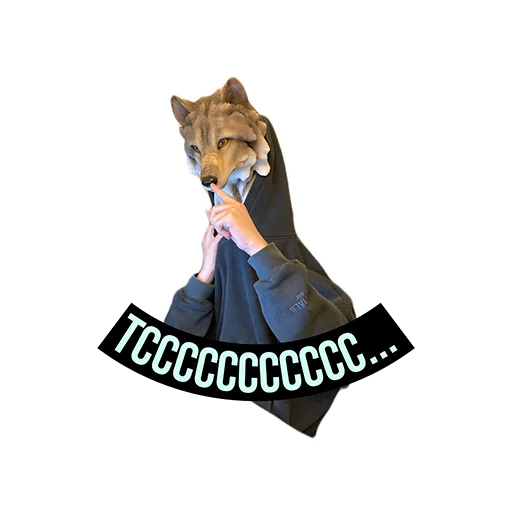 🤫 Стикер «Moscow zoo» для Telegram