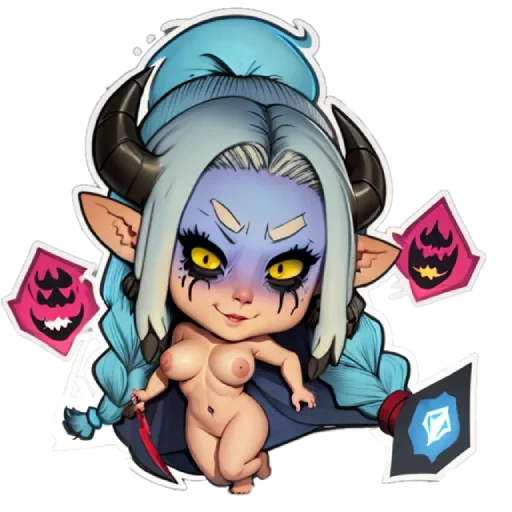 👽 Стикер «smol dakota» для Telegram