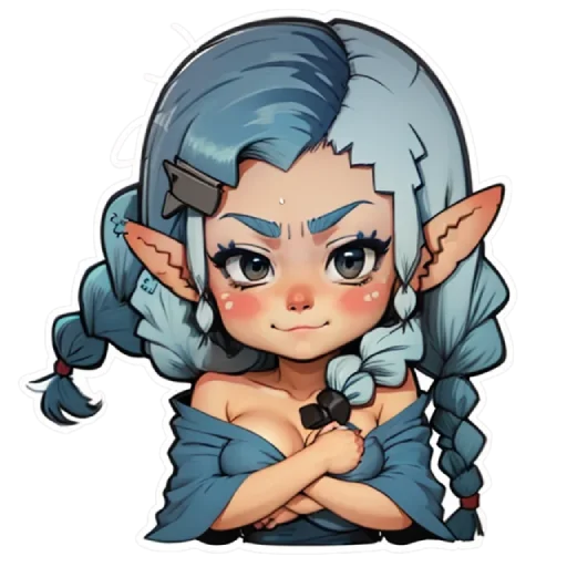 😐 Стикер «smol dakota» для Telegram