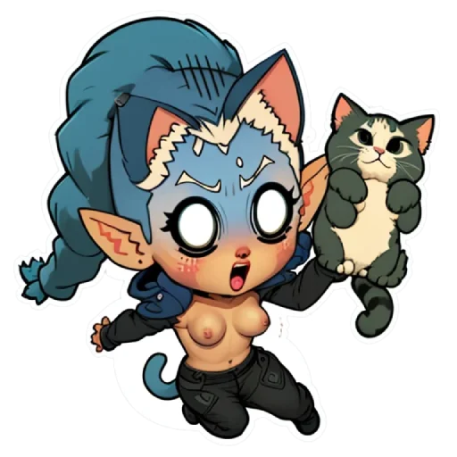 🙀 Стикер «smol dakota» для Telegram