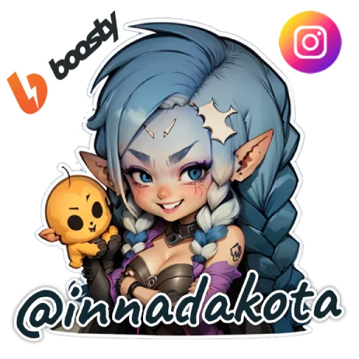 Стикерпак smol dakota для Telegram