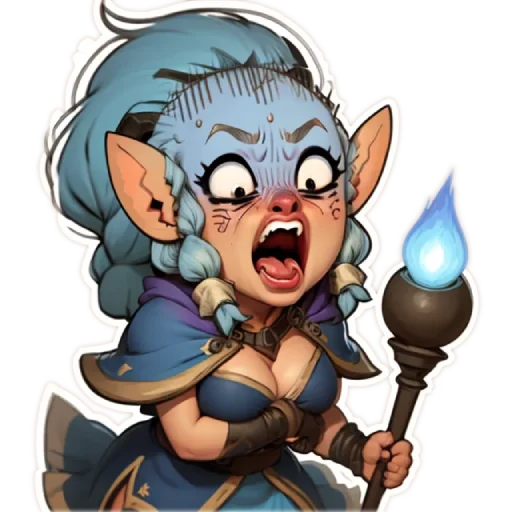 🤬 Стикер «smol dakota» для Telegram