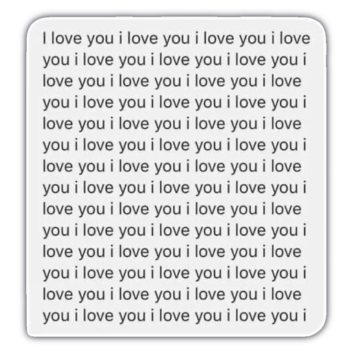 ❣️ Стикер «Сообщения любви» для Telegram