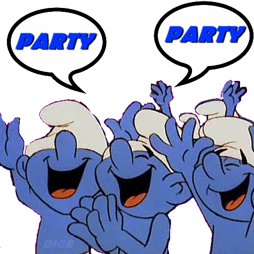 🎊 Стикер «SMURFS» для Telegram