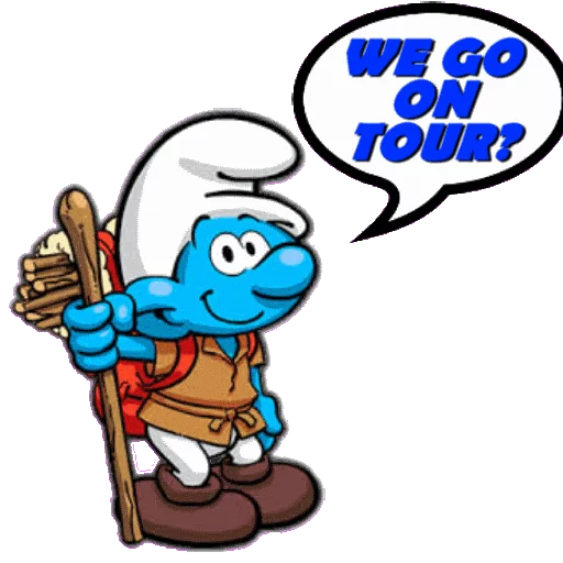 ⛺ Стикер «SMURFS» для Telegram
