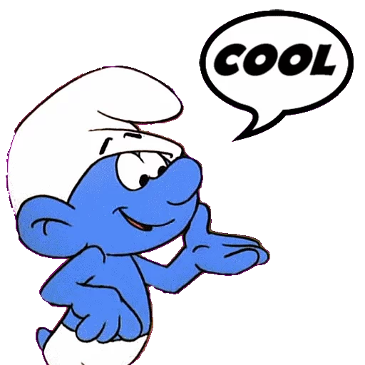 Стикерпак SMURFS для Telegram — скачать