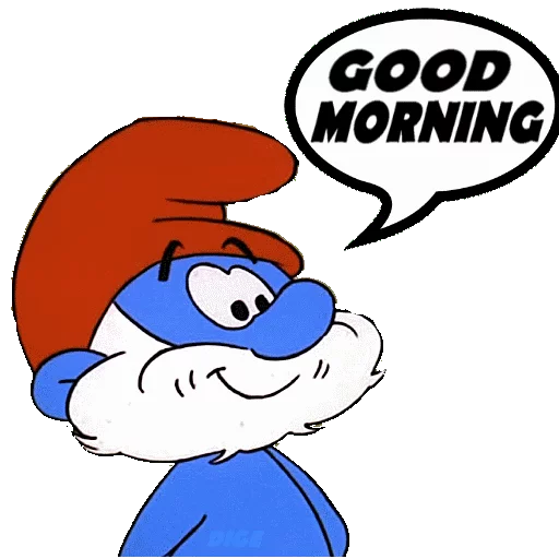 🛏 Стикер «SMURFS» для Telegram