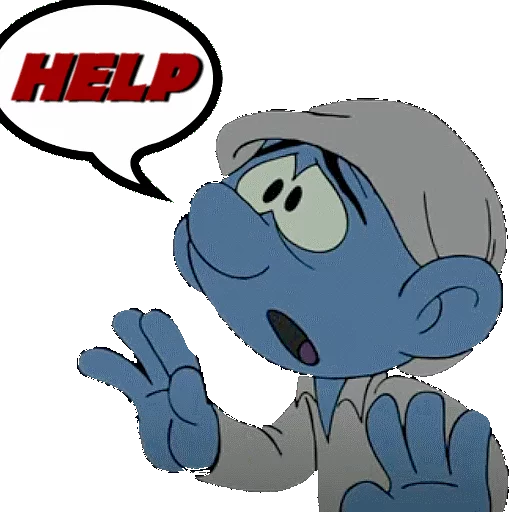 🆘 Стикер «SMURFS» для Telegram