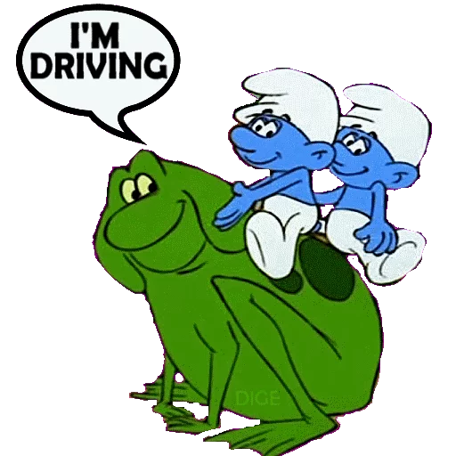 🚗 Стикер «SMURFS» для Telegram