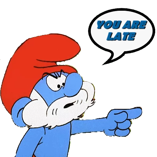 ⌚ Стикер «SMURFS» для Telegram