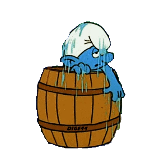 🛁 Стикер «SMURFS» для Telegram