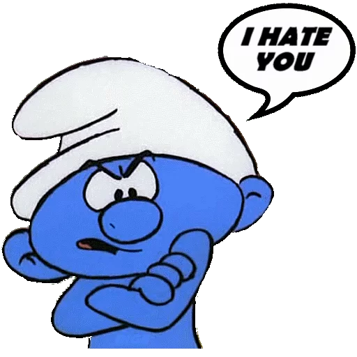 👺 Стикер «SMURFS» для Telegram