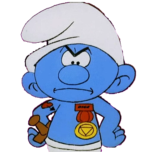 😤 Стикер «SMURFS» для Telegram