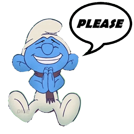 🙏 Стикер «SMURFS» для Telegram