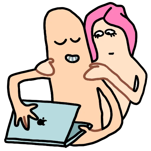 😏 Стикер «Смятый парень» для Telegram