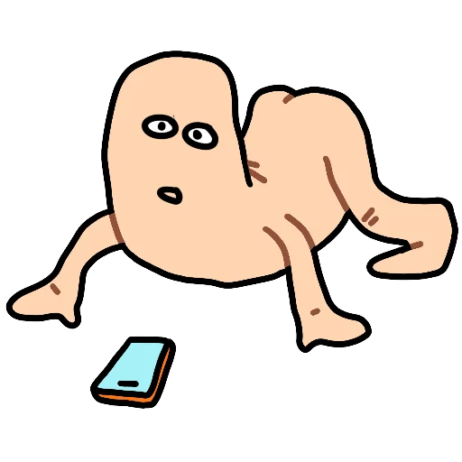 😳 Стикер «Смятый парень» для Telegram