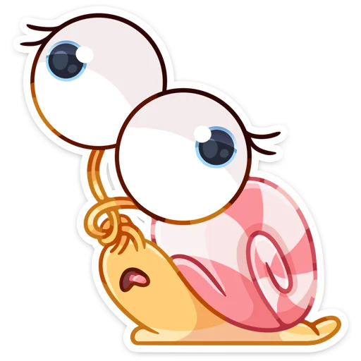 🙄 Стикер «Улитка Несси» для Telegram